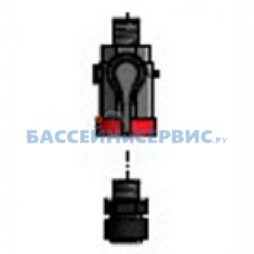 Муфта с вентилем 1/4", 2шт, для Autodos M1 (old type) (634309)